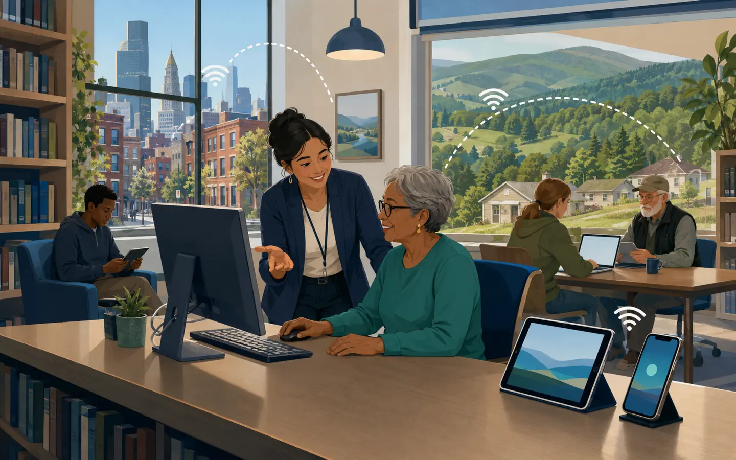 Local digital access resources and tablet alternatives for Massachusetts residents